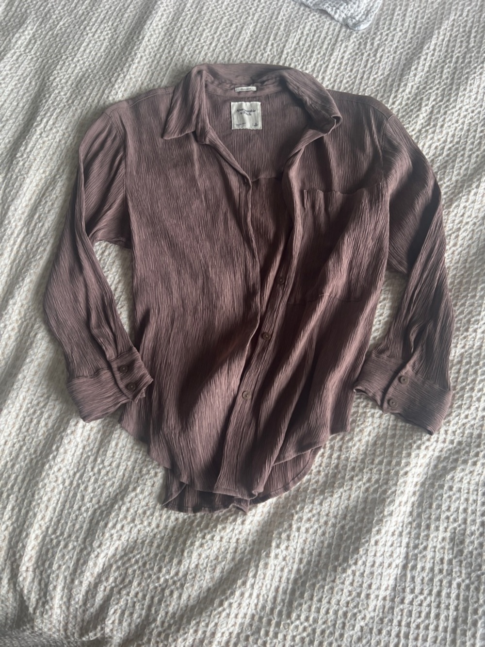 Abercrombie & Fitch Mauve Button-Down Shirt